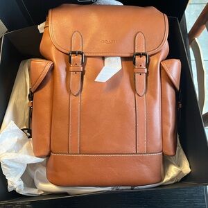 Coach hitch backpacks in color redwood